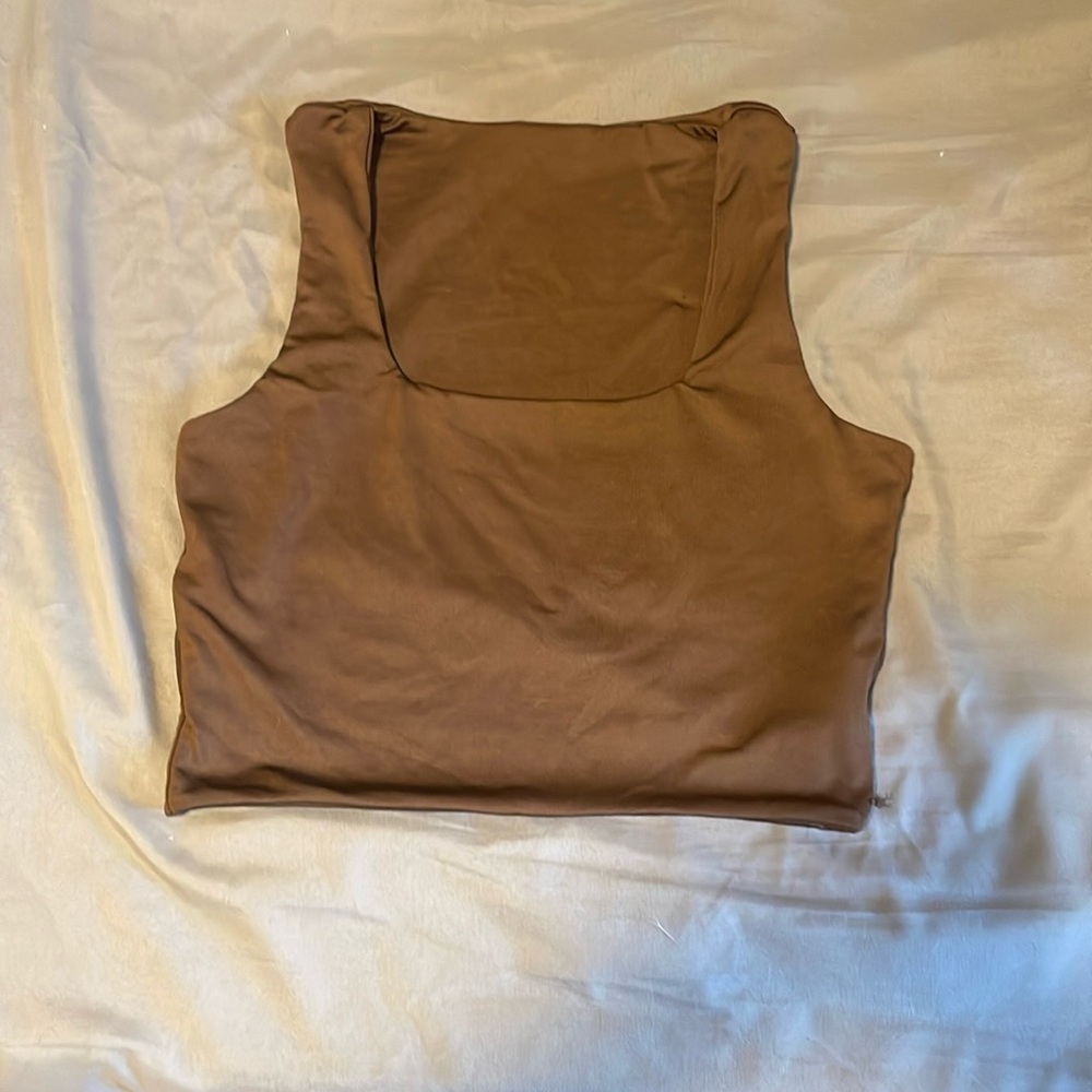 Square neck crop top